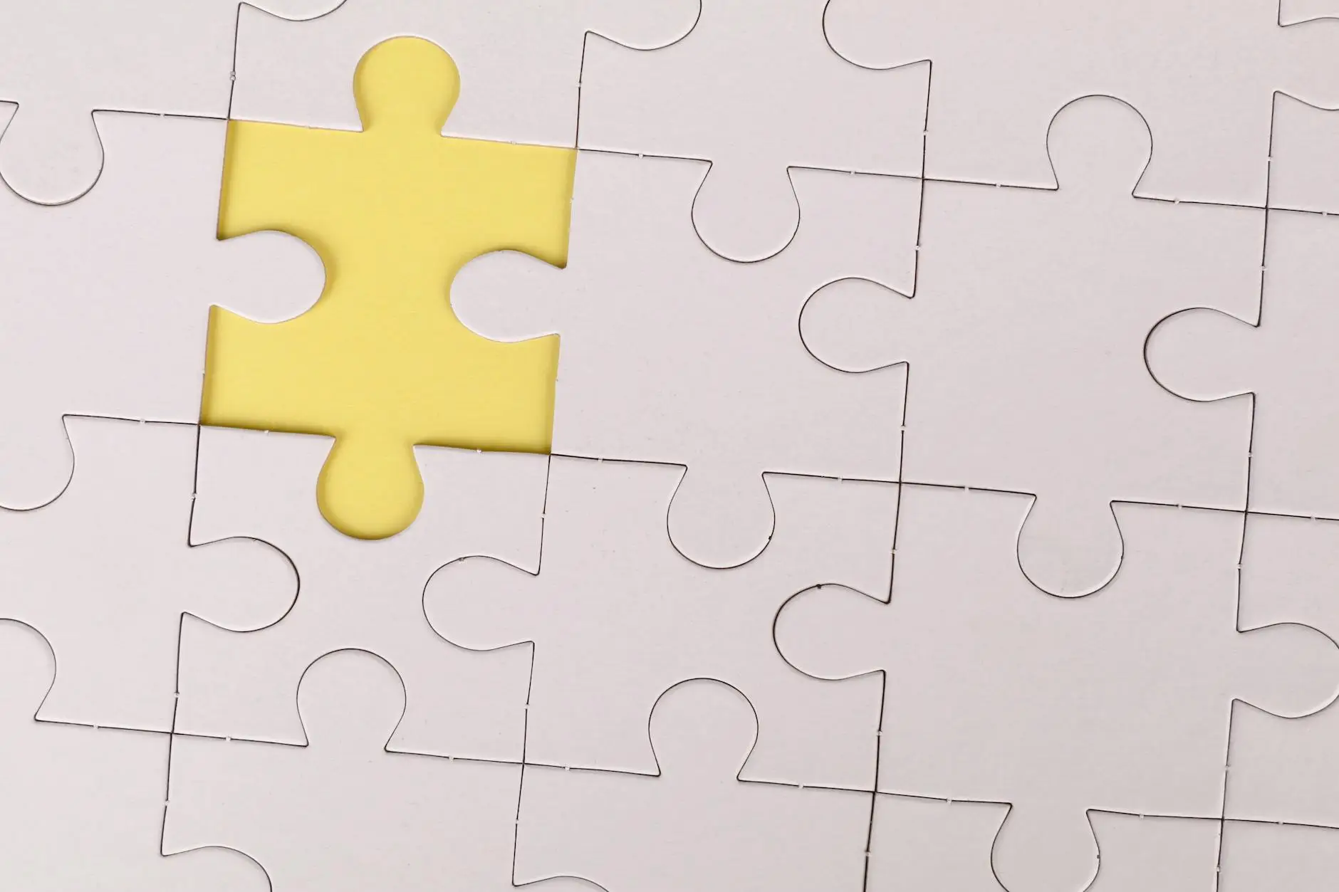 yellow jigsaw puzzle piece